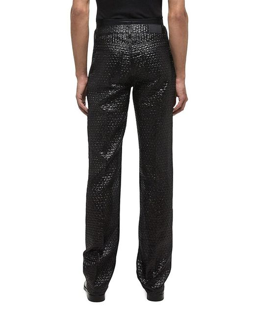 Helmut Lang Black Bubble Wrap Worker Pants for men