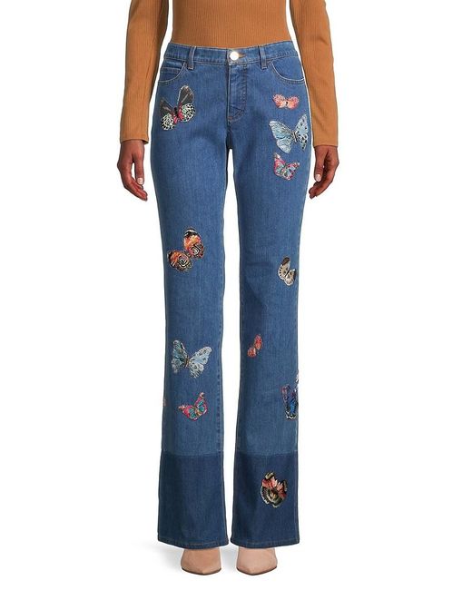 Valentino Denim Butterfly-applique 