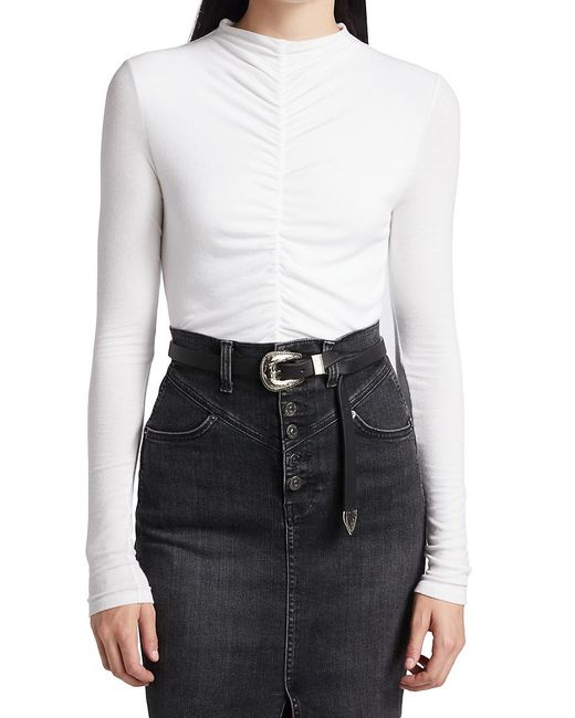ruched turtleneck