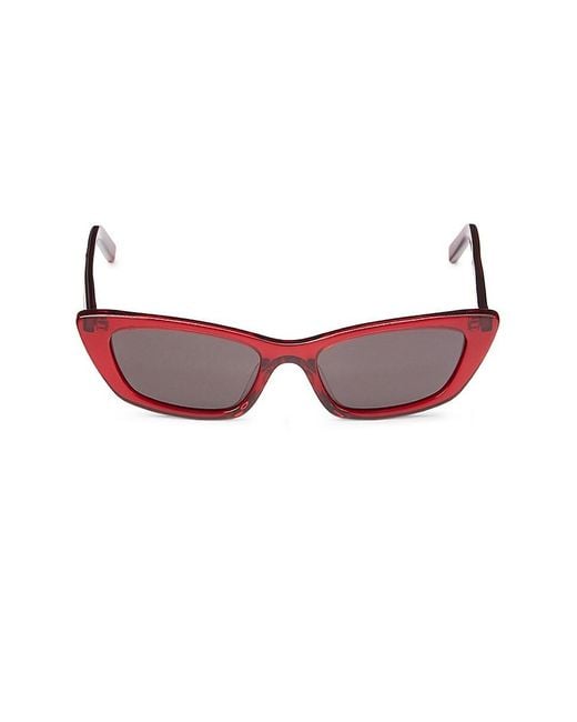 Saint Laurent Red 52mm Cat Eye Sunglasses