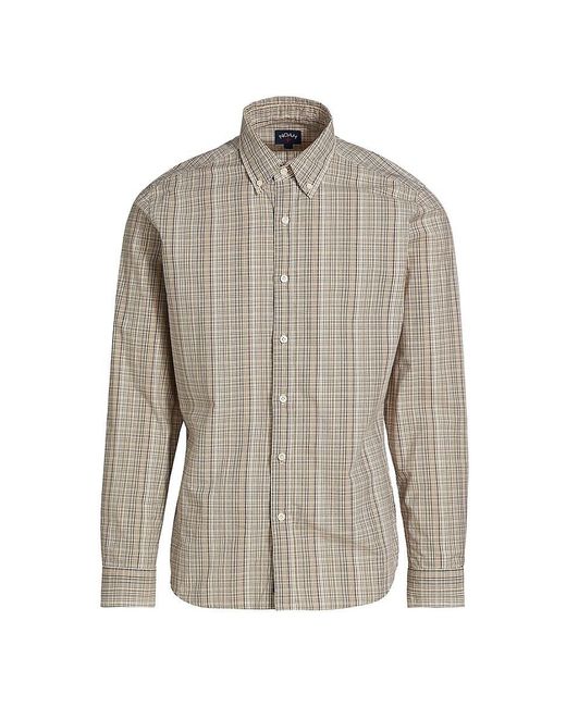 Noah NYC Gray Check Cotton Shirt for men