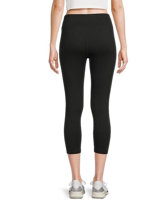 Tommy Hilfiger Black High-Rise Capri Leggings