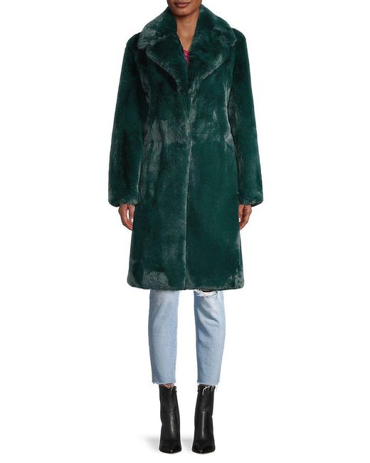 milly riley faux fur coat