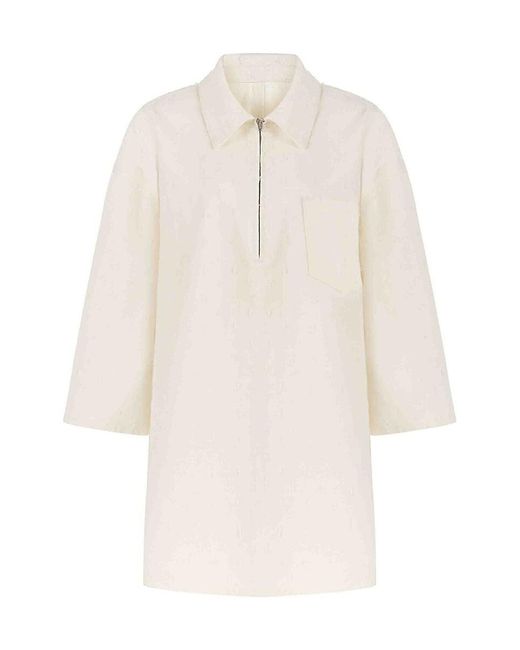 Nocturne White Oversized Denim Minidress