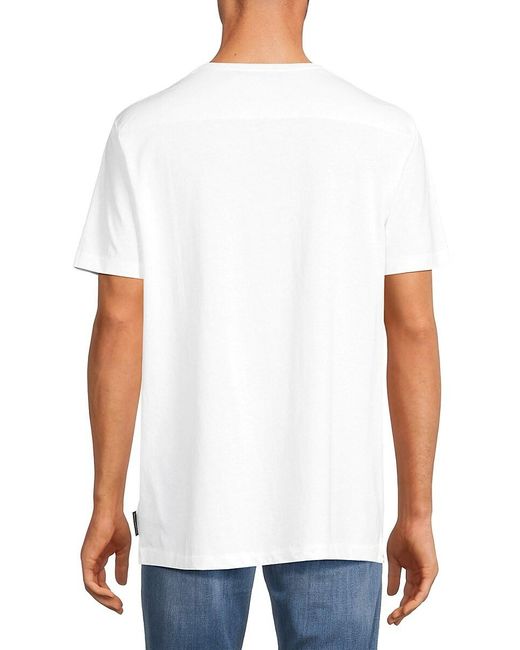 French Connection White Logo Graphic Tee for men