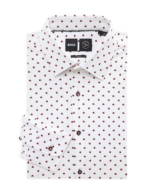 Hugo boss polka dot dress deals