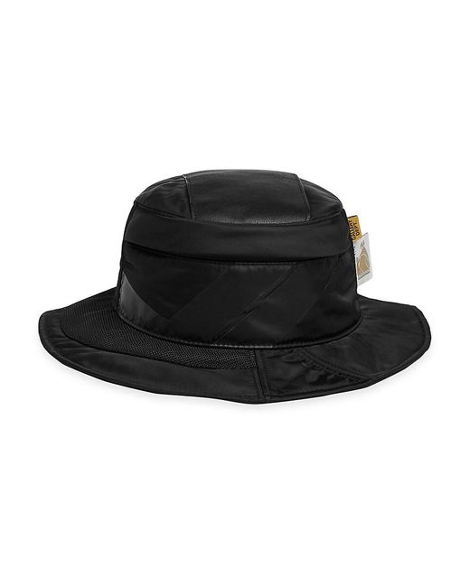 Lanvin Black Gallery Dept. X Logo Bucket Hat for men