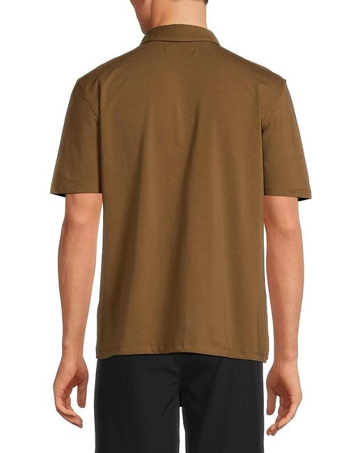 Kenneth Cole Brown 'Short Sleeve Polo for men