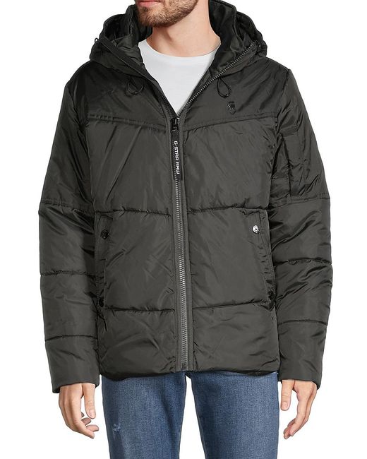 G-Star RAW Synthetic Down Puffer Jacket in Black for Men - Lyst