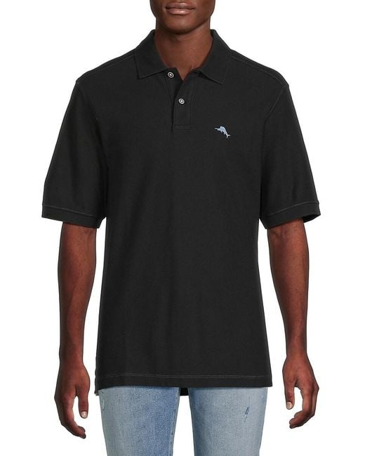 Tommy Bahama Men's White Marlin Around Short Sleeve Polo