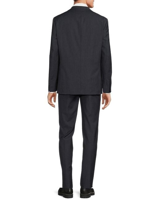 Calvin Klein Black Wool Blend Suit for men