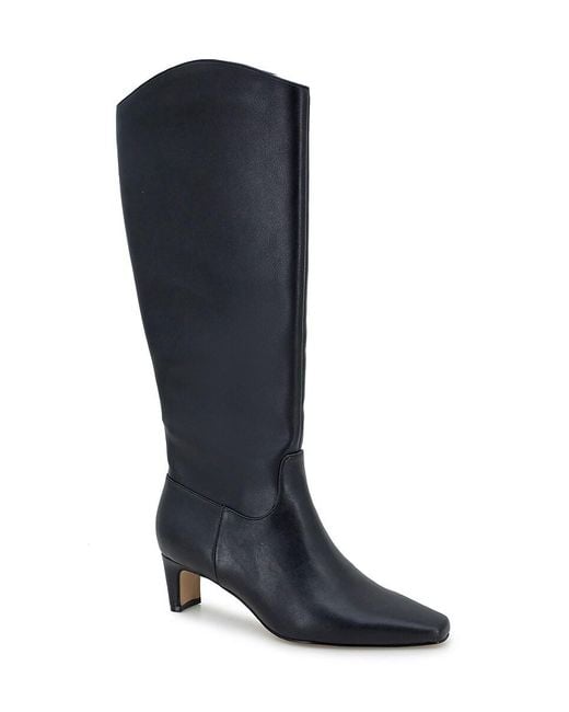 Splendid Black Jett 50Mm Leather-Look Knee-High Boots