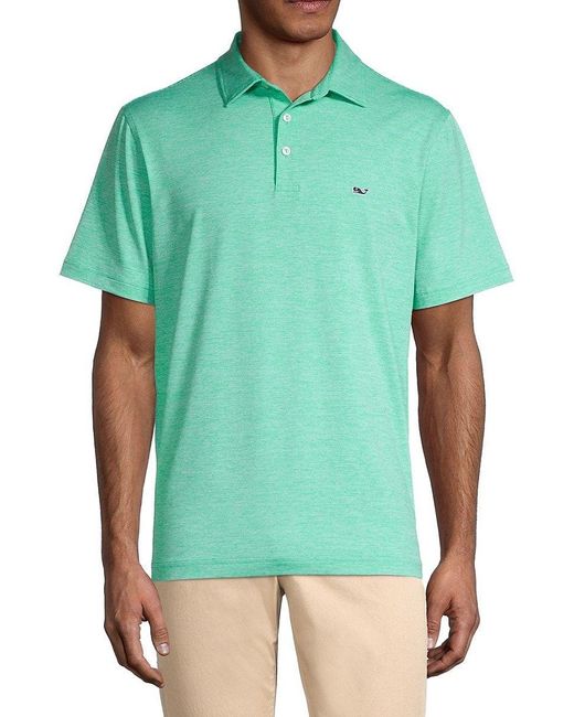Vineyard Vines St. Jean Striped Polo Shirt in Green for Men Lyst