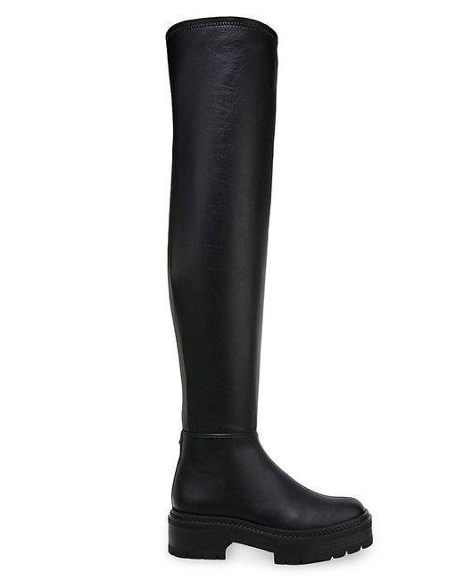 Sam Edelman Black Lydia Leather Over The Knee Boots