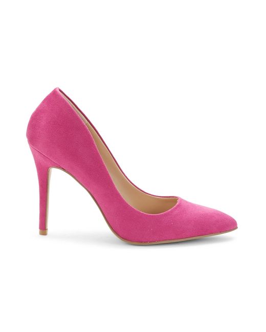 Charles David Synthetic Microsuede Pumps in Fuchsia (Pink) | Lyst