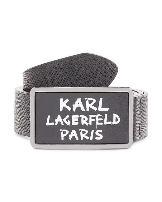 karl lagerfeld logo belt