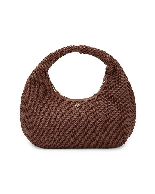 Sam Edelman Brown Rowan Textured Hobo Bag