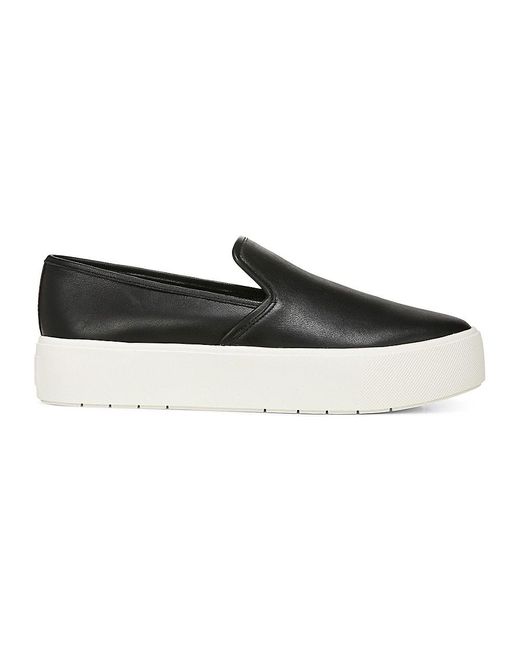 Vince Brendenb Slipon Leather Platform Sneakers in Black Lyst