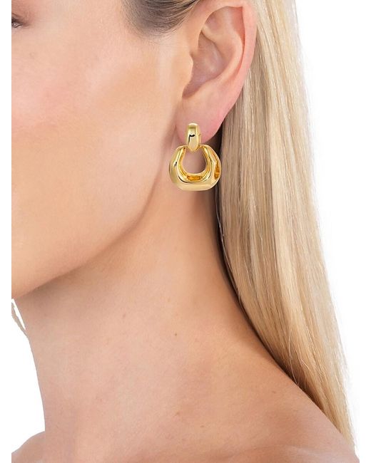 Eye Candy LA Metallic Luxe Marwa Goldtone Dangle Drop Earrings