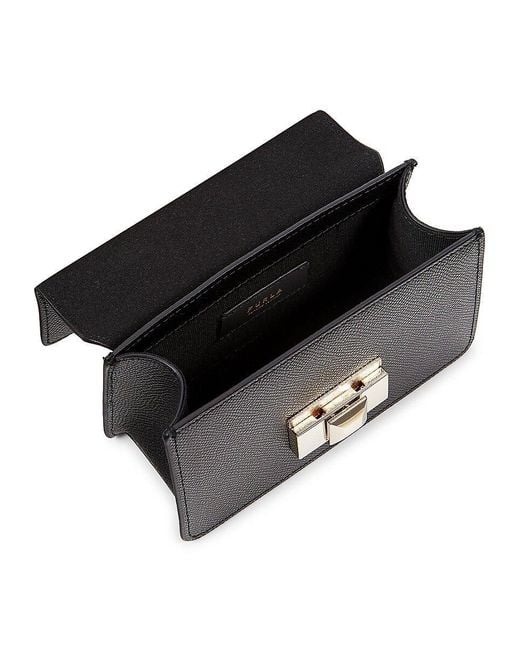 Furla Venere Micro Mini Top Handle Bag in Black | Lyst