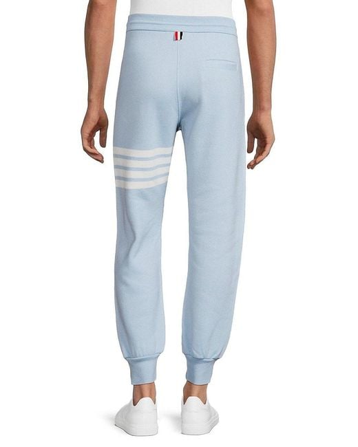 Men’s white cashmere blend joggers