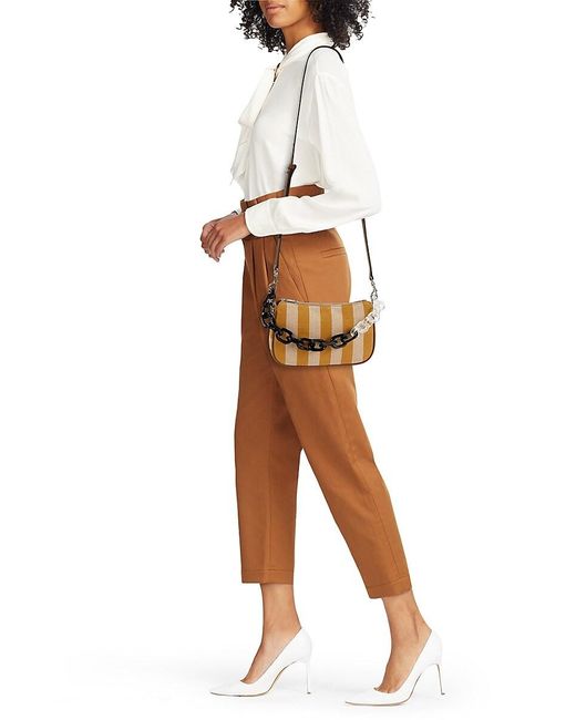 Furla Multicolor Toni Giras Striped Crossbody Bag