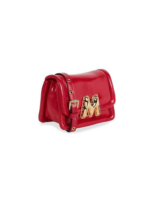 Moschino Red Patent Leather Balloon Crossbody Bag