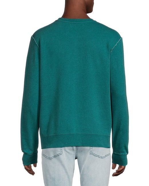 Zadig & Voltaire Green Simba Print Sweatshirt for men