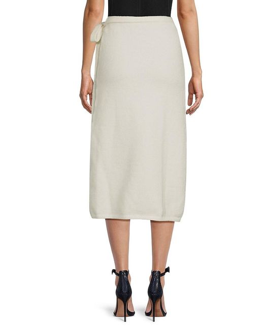 Proenza Schouler Natural Zadie Wrap Shift Midi-Skirt