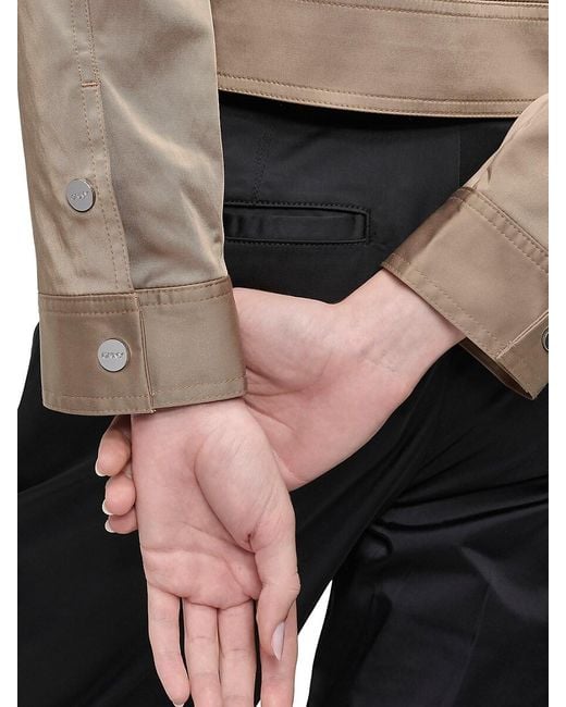 DKNY Blue Point Collar Trucker Jacket