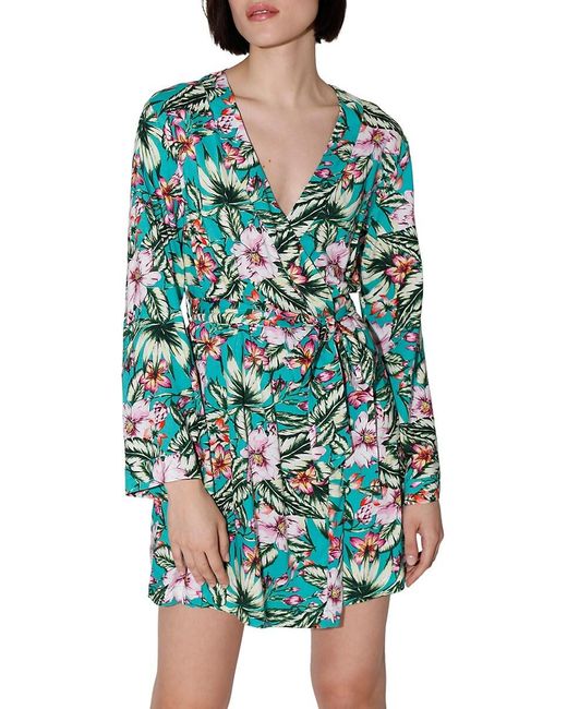 Walter Baker Jubilee Floral Wrap Dress in Green Lyst