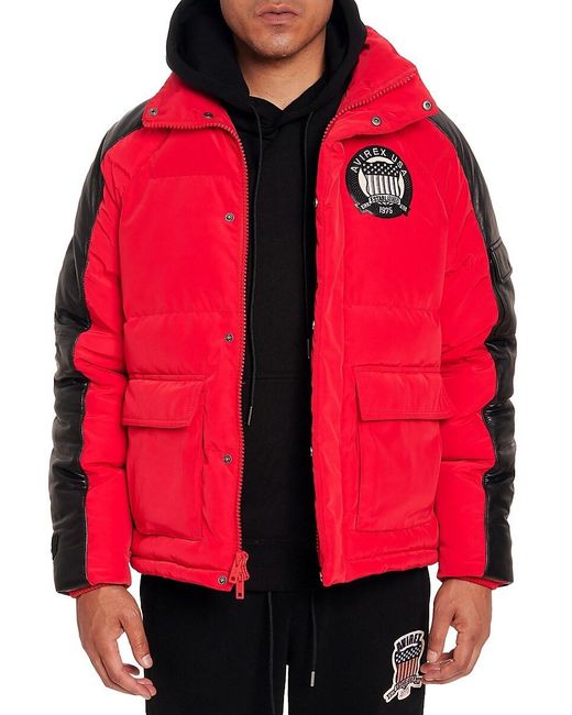 Avirex Red Icon Parka Jacket for men