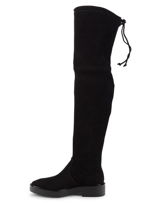 Stuart Weitzman Mara Otk Thigh High Suede Boots in Black Lyst UK