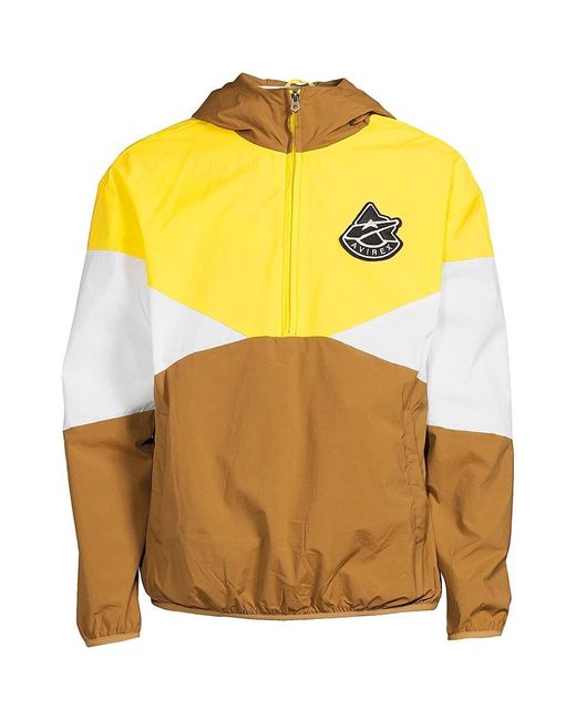Avirex Yellow Colorblock Anorak Jacket for men