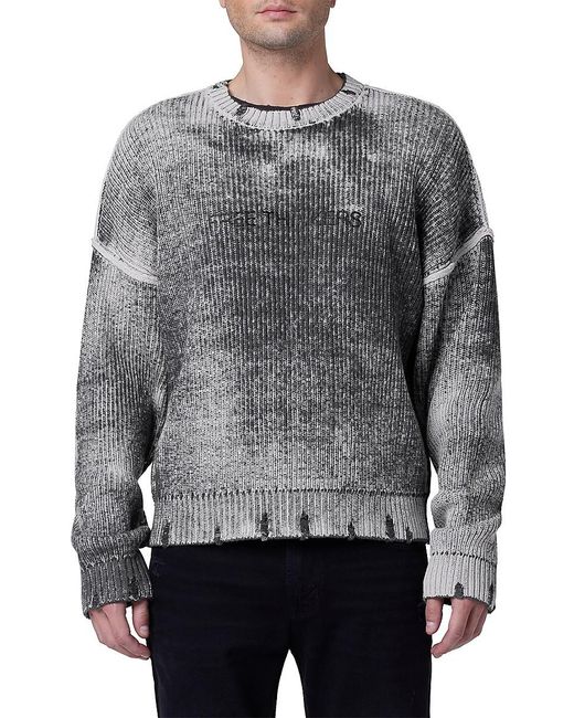 Hudson Gray 'Free Thinkers Distressed Sweater for men