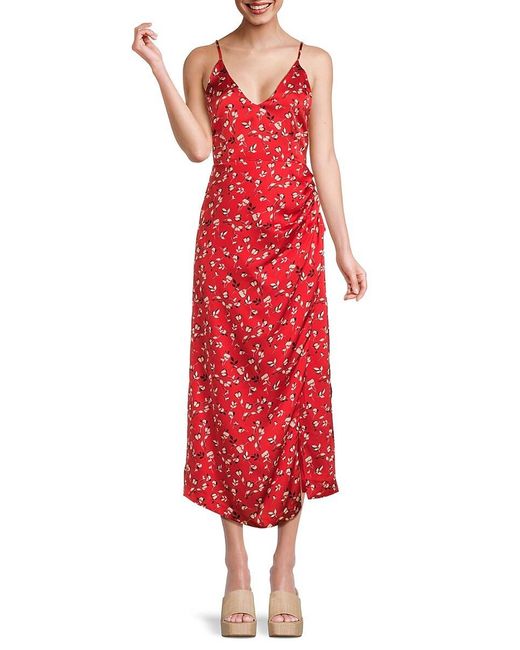 LOST AND WANDER Red Lost + Wander Falling In Love Maxi Dress