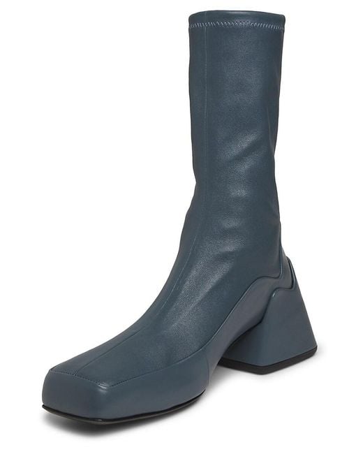 Jil Sander Blue 45mm Leather Ankle Boots