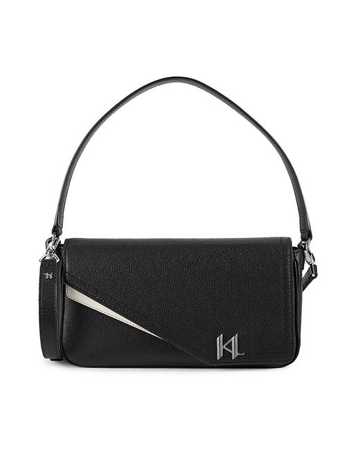 Karl Lagerfeld Cele Leather Crossbody Bag in White Lyst UK