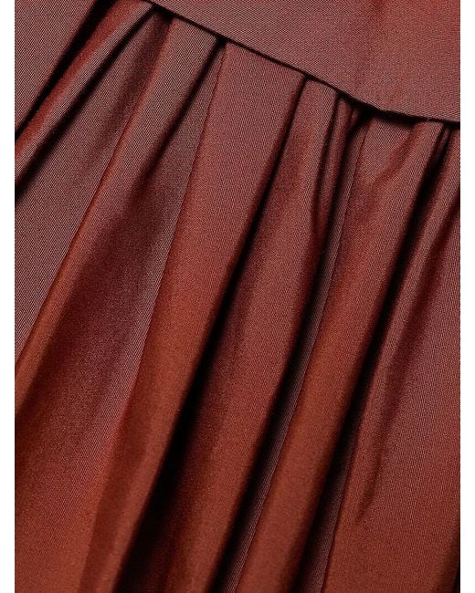 A.L.C. Brown A. L.C. Nora Halterneck Stretch-Cotton Midi-Dress