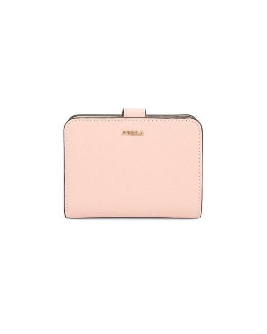 Furla Pink Logo Leather Wallet