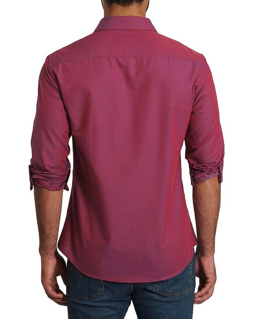 Jared Lang Red 'Pattern Shirt for men