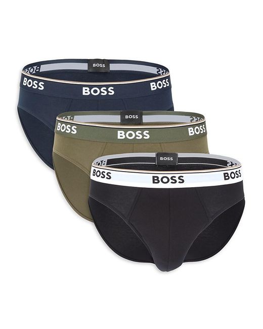 Boss Blue 3-pack Logo Briefs for men
