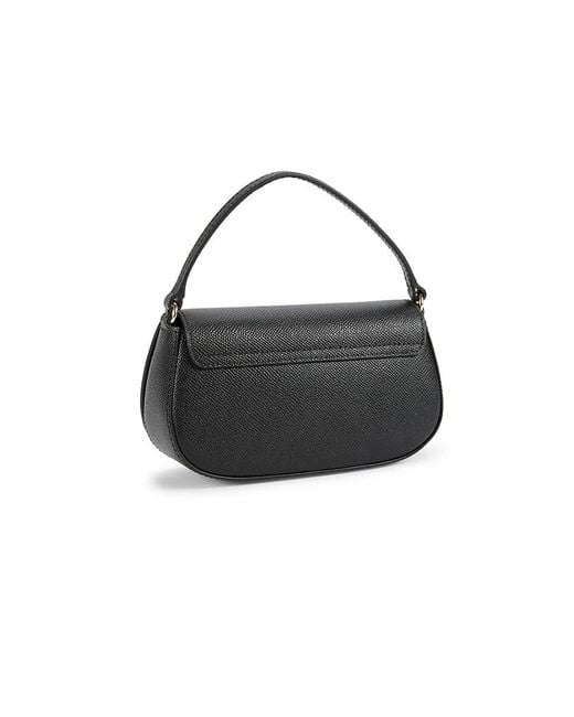 Furla Black Leather Top Handle Bag