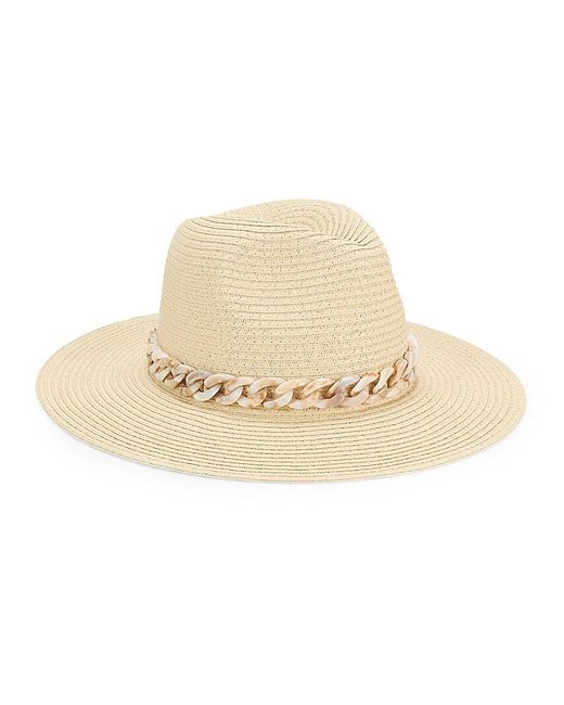Vince Camuto Natural Chunky Tort Paper Panama Hat