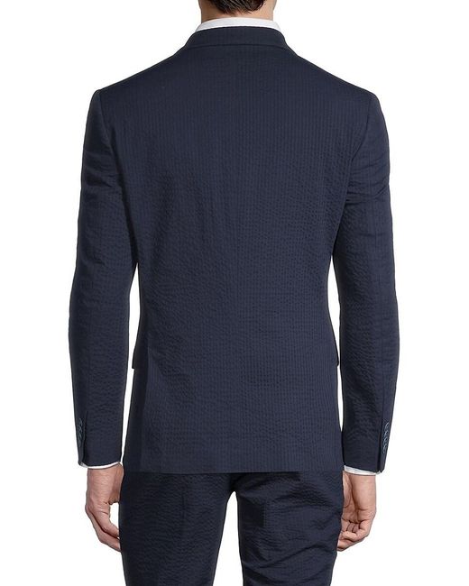 Tommy Hilfiger Cotton Slim-fit Seersucker Suit Separates Jacket in Navy  (Blue) for Men - Lyst
