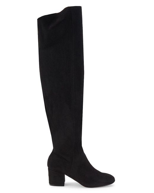 Saks Fifth Avenue Luna Suede Knee High Boots in Black Lyst