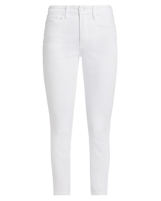 GOOD AMERICAN White Good Legs Skinny Crop Pants