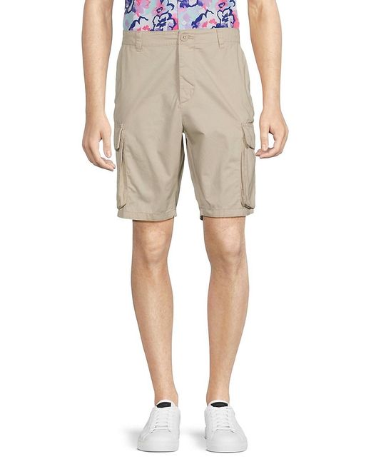 French Connection Natural Solid Cargo Shorts for men