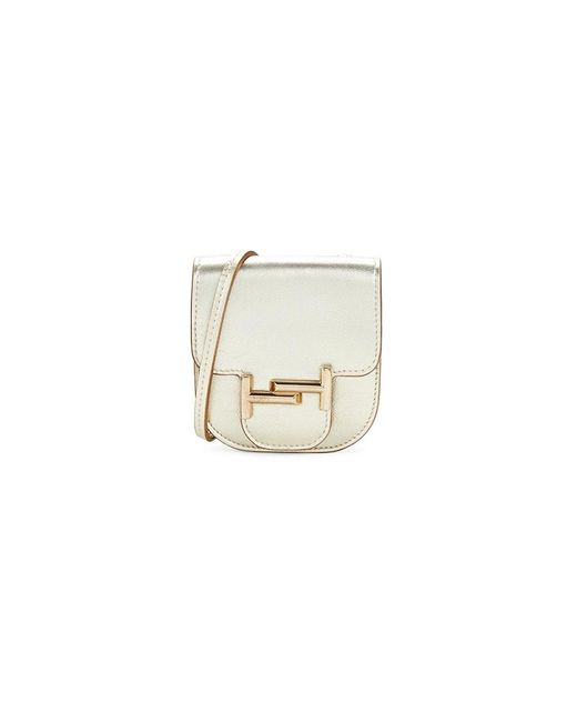 Tod's Leather Lanyard Coin Purse in White Lyst Australia