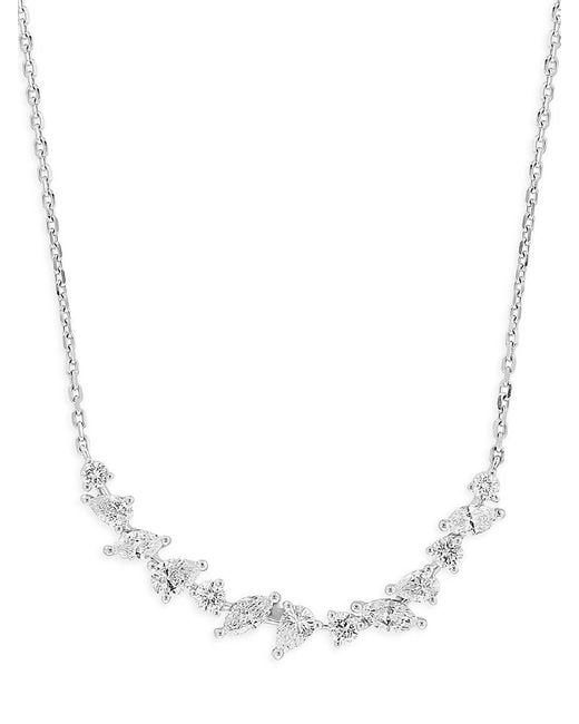 Effy 14k White Gold & 1.03 Tcw Diamond Necklace
